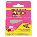 Pepto To Go, Upset Stomach Relief, Diarrhea Relief, Heartburn, Nausea, Indigestion, Upset Stomach, Cherry Flavour, 24 Count