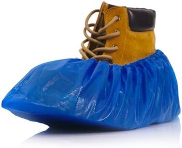 Buself Heavy Duty Disposable Shoe Covers, Extra Large 6.7x17.7 In, Thick 0.3 Oz, Waterproof Non-Slip Shoe Booties, 100 Pieces Boot Covers for Indoor/Outdoor Use, One Size Fits All