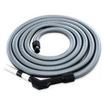 CANEUS Centralised Suction Hose – Central Vacuum Cleaner Hose – On/Off – Compatible with All Brands – 10.7 m