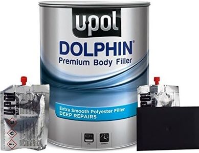DOLPHIN U-Pol Premium Body Filler For Deep Repairs 3 Litre Ultra Fine Finish Filling Properties Easy To Sand & Shape/Non Sagging/Excellent Adhesion