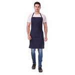 KODENIPR CLUB Mens and Womens Chef Cooking Kitchen Apron (Non-Waterproof, Navy-Blue, 2)