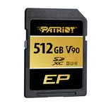 Patriot Memory V90 SD Card 512GB up to 300MT/s SDXC UHS-II U3 Class 10 SD Card PEF512GEP92SDX