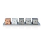 MIDWEST TUNGSTEN SERVICE Element 1 inch Cube Set (Tungsten/Copper/Titanium/Aluminum/Magnesium)