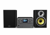 PHILIPS M8905/10 Micro Music System with Bluetooth and DAB+/FM Internet Radio (USB, Spotify Connect, CD, MP3-CD, 100 W, Bass-Reflex Loudspeakers, Digital Sound Control) - 2020/2021 Model, Black, 100 W