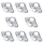 Fulaicai 8 PCS Roller Ball Transfer Bearings, 5/8 Inch Round Ball Transfer Bearing Unit Universal Rotation Roller Casters for Sliding Table Transmission Furniture Wheelchair