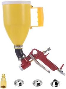YSIL Drywall Texture Sprayer Hopper Gun Texture Sprayer Paint Sprayer 0.79 Gallon(3L) with 3 Nozzles(4.0mm/6.0mm/8.0mm) for Ceiling,Yellow Elbow