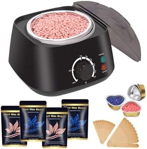 Hair Removal Wax Bean Machine,Electric Wax Heater,Wax Melt Warmer Kit,Wax Warmer Set with Temperature Adjustment,Wax Warmer Home Waxing Kit for Women and Men