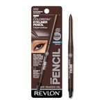 Revlon ColorStay Pencil Waterproof Eyeliner, Smudge-Proof, Eye Makeup with Built-In Sharpener, Packaging May Vary, 202 Black Brown, 0.01 oz