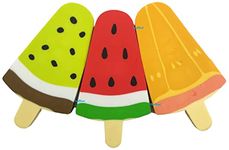 FunBlast Eraser for Kids - Ice Cream Eraser, Eraser Set, Eraser for Kids Stylish, Eraser Set for Return Gift, Stationary Set for Kids, Rubber Eraser for Kids, Eraser for Kids for School (3 Pc; Multicolor)