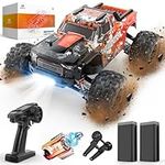 DEERC H16R Brushless Fast RC Cars,1:16 52KM/H High Speed Remote Control Car,4X4 RTR All Terrains RC Monster Truck,Waterproof Off-Road Hobby Electric Vehicle Car Gift for Adults Boys,2 Li-ion Batteries