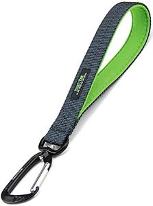 Mighty Paw Training Tab, 10" Short Dog Leash, Padded Handle, Strong Traffic Pet Lead with Carabiner Clip, Perfect for Large or Medium Dogs (Grey)