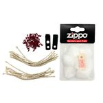 Lighter Repair Kit: Comprehensive Bundle with 100 Flints, Zippo Cotton and Felt, 20 Long Wicks, and 2 Rubber Gasket Seals - Essential Maintenance Set for Zippos and Similar Lighters