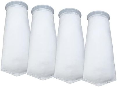 SEATORCH 4 inch Filter Socks 300 Micron -4 inch Felt Filter Socks- Aquarium Felt Filter Bags- 4 inch Ring by 12 inch Long - Fits Eshopps (4 Pack)
