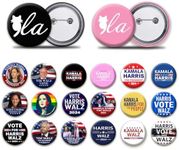 20Pack Kamala Harris Waltz 2024 Pins Button Kamala Harris for President Buttons Pin Comma La Presidential Campaign Pins For Men Women Harris Waltz Merch