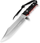 CLYZSTU Full Tang Hunting Knife,Fixed-Blade Hunting Knives Multifunctional Survival Knife,6.5 Inch Blade Strong and Sharp Stainless Steel with Nylon Sheath For Outdoor Hunting Camping Fishing Hiking Self Defenses Field Survival S032A
