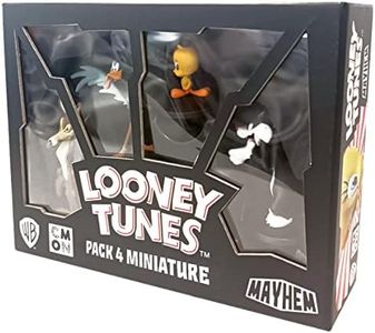 Asmodee - Looney Tunes Mayhem: Pack 4 Miniatures - Extension de Jeu de Table, 2-4 Joueurs, 10+ Ans, Edition en Italien