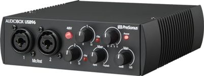 PreSonus AudioBox 96 - USB, Audio interface, For Recording, Streaming, Podcasting with Music Production Software Bundle including Studio One Pro, Ableton Live Lite DAW