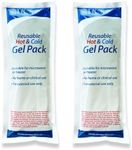 HCS Reusable Hot & Cold Gel Packs - 4x10 in Heat & Ice Packs for Injuries, Reusable, Durable, Flexible - Immediate Hot/Cold Therapy - Gel Ice Packs Reusable - Hot & Cold Pack for Pain Relief (24 Pack)