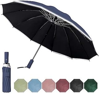 DAWNTREES Windproof Travel Umbrella,Automatic Opening And Closing,Compact, Sturdy, and Lightweight,Sun Umbrella UV Protection,Large Rain Folding Umbrella