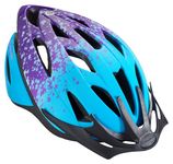Schwinn Thrasher Kids Bike Helmet, Boys and Girls, Fits 50-54-inch Circumference, Ages 5-8 Year Olds, Lightweight, Detachable Visor, CPSC Safety Certified, Child, Blue/Purple