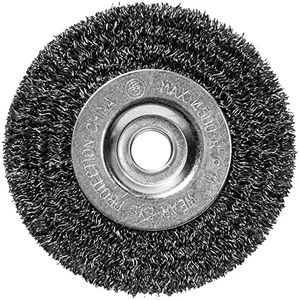 Century Drill & Tool 76853 Fine Crimped Bench Grinder Wire Wheel, 5"