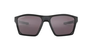 Oakley Men's OO9397 Targetline Square Sunglasses, Polished Black/Prizm Grey, 58 mm