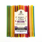 The Honey Jar Variety Pack Honey Sticks - Pure Honey Straws For Tea, Coffee, or a Healthy Treat - One Teaspoon of Flavored Honey Per Stick - Made In The USA with Real Honey - (50 Count)