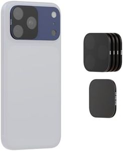 SmallRig Square ND & Black Mist Filter Kit for iPhone 17 Pro, Magnetic Lens Filters with Base Mount, Black Mist Diffusion 1/4 Filter/ND2/ND4/ ND8/ND16/ND32, 6 Pack, Blue- 6073