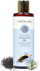 Earth Like 100% Pure Cold Pressed Kalonji Oil 100ml | Natural Black Seed Oil for Hair Softening, Scalp Nourishment & Texture Improvement | Fragrance-Free, Vegan & Dermatologically Tested