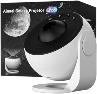 Ainael Galaxy Projector, Star Projectors Home Planetarium Space Ceiling Starry Sky Night Light with 3 HD Glass Slides, Galaxy Projector Pro for Kid Adult Bedroom Birthday Gift