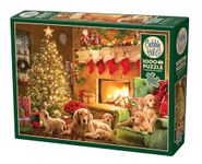 Cobble Hill 1000 Piece Puzzle - Cozy Fireplace - Sample Poster Included