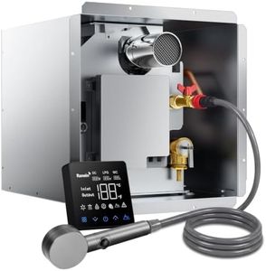 Gen II Ranein RV Tankless Water Heater 65,000 BTU, On-Demand Propane Hot Water, Thermostatic Mixing Chamber, External Showerhead, High Altitude Ready, CSA, Ideal for Simultaneous Use and Family Use