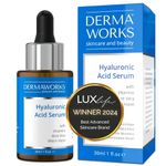 Hyaluronic Acid Serum for Face – Hydrating & Anti-Wrinkle Face Serum for Women & Men – Eye & Microneedling Serum with Vitamin C, E & Aloe Vera – Deep Moisture & Glow