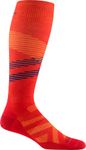 Darn Tough Men's Pennant RFL OTC Ultra-Lightweight Snow Sock (Style 8002) - Flame, Large