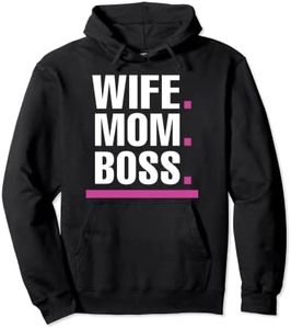 Wife Mom Boss Épouse Maman Patron C'est Drôle Cadeaux Mama Sweat à Capuche