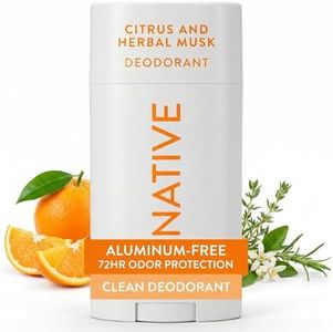 Deodorant - Natural Deodorant for Women and Men - Vegan, Gluten Free, Cruelty Free - Contains Probiotics - Aluminium Free & Paraben Free, Naturally Derived Ingredients - Citrus & Herbal Musk