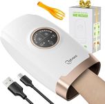 Cotsoco Hand Massager with Heat, 6 Adjustable Levels Hand Massage for Hands, Fingers, Palm & Wrist, Cordless Electric Massager with Travel Bag, White – Fathers Day Gift for Women & Men