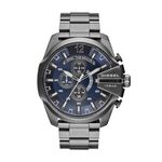 Diesel 51 MM Blue Stainless Steel Chronograph Watch for Men - DZ4329