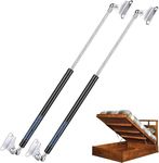 ARANA Universal 580mm 445N Gas Struts Heavy Duty, 45KG Lift-Support Springs with L-Type Mounting Brackets for Heavy Ottoman Bed Large Garbage Box Floor Hatch Custom Window, 2PCS Set