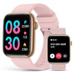 Smart Watch for Women (Answer/Make Calls), 1.9" HD Full Touch Screen, Fitness Tracker with Heart Rate Blood Oxygen Sleep Monitor, IP67 Waterproof Smartwatch for Android iOS