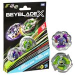 Beyblade X Knife Shinobi 4-80HN and Keel Shark 3-80F Dual Pack Set with 2 Right-Spinning Tops; Battling Top Toys for 8 Year Old Boys and Girls