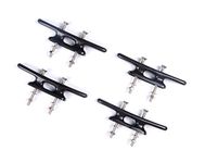 Mxeol 4 Inch Nylon Cleats Boat Dock Kayak Black w/Fasteners Pack of 4
