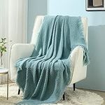 CREVENT Knit Throw Blanket for Couc