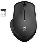 HP 280 Silent PC Wireless Mouse, HP Blue Optical Technology, 1600 DPI to track precisely on any surface, 90% noise reduction, Comfortable & Ergonomic Design, USB A Dongle Included, Black