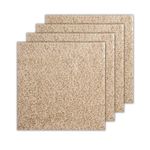 Smart Squares in A Snap Premium Soft Padded Carpet Tiles 18x18 Inch, Seamless Appearance, Peel and Stick for Easy DIY Installation, Made in The USA (10 Tiles - 22.5 Sq Ft, 708 Claystone)