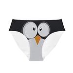 Printpub Women's Penguin Design Underwear Ladies Novelty Funny Briefs Cozy Breathable Panties, Cartoon Penguin, S