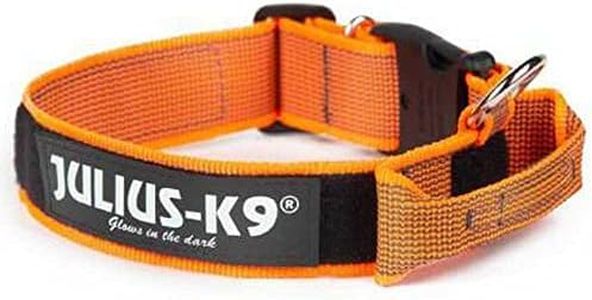 JULIUS-K9 Collier avec Anse 40 mm Orange 1 unité 200 g