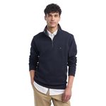 Tommy Hilfiger Men's Long Sleeve Fleece Quarter Zip Pullover Sweatshirt, Hilfiger Navy, Large