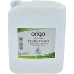 Origo Distilled Water - 100% Ultra Pure Water 5L - Deionized Water - Demineralized - TDS 000 ppm guaranteed