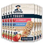 Quaker Yogurt Granola Bars Variety Pack, Multi-Pack, 30 Bars, 1.05kg (Pack of 8)